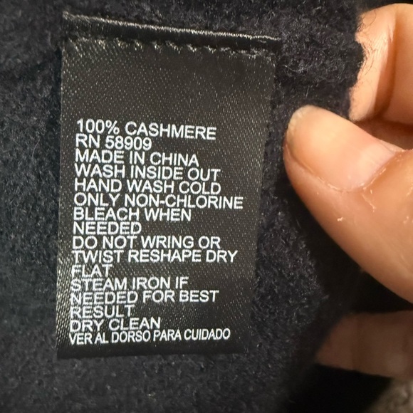 Antonio Melani 100% Cashmere Black Open Front Cardigan – Women’s Size M - Picture 3 of 7